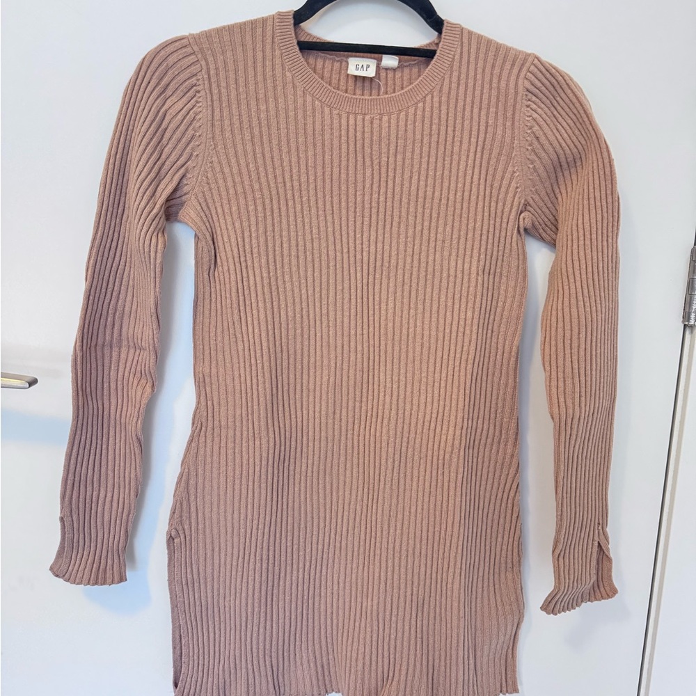 GAP Women's Ribbed Long-Sleeve Tunic Sweater